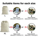 Nube de palabras personalizada con iniciales Bolsa de regalo grande con cordón y nombre Uso diario Vacaciones Navidad Regalo para la familia Amigos