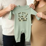 Personalisierte gerade rechtzeitig für die Jagd Saison 100% Baumwolle Baby Strampler Hut Set mit Namen Outdoor-Aktivität Outfit Jagd Saison Geschenk für Neugeborene Babys