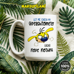 Personalized Yellow-Spotted Leopard Marsupilami 11 oz 15 oz Ceramic Mug with Name Christmas Gift for Friends  | Callie × Marsupilami®