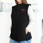 Personalisierte bestickt Mini Stethoskop Name Krankenschwester Soft Shell Weste mit Reißverschluss und Taschen Graduierung Krankenschwester Woche Geschenk für medizinisches Personal Student