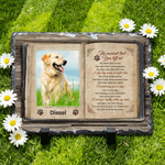 Personalized Book Design Pet Memorial Photo Garden Stone with Name Courtyard Decor Pet Keepsake Gift for Pet Owners Garden Lovers