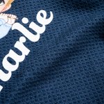 Personalised Cartoon Golf Character Name Waffle Golf Towel with Hanging Clip Sports Accessories Birthday Gift for Golf Players