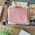 Personalized Name Portable Double Layer Cord Organizer Storage Bag with Handle Office Travel Essential Birthday Gift for Travel Enthusiast