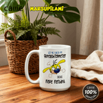 Personalized Yellow-Spotted Leopard Marsupilami 11 oz 15 oz Ceramic Mug with Name Christmas Gift for Friends  | Callie × Marsupilami®