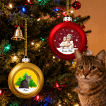 Personalised Christmas Photo Ball Ornament with Name Home Tree Decor Christmas Gift for Family Friends Pet Owners