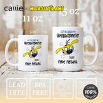 Personalized Yellow-Spotted Leopard Marsupilami 11 oz 15 oz Ceramic Mug with Name Christmas Gift for Friends  | Callie × Marsupilami®