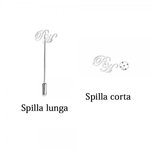 Spilla personalizzata con monogramma e iniziale elegante regalo ideale per compleanni matrimonio e anniversari per uomini