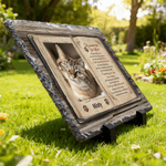 Personalized Book Design Pet Memorial Photo Garden Stone with Name Courtyard Decor Pet Keepsake Gift for Pet Owners Garden Lovers