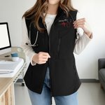 Personalisierte bestickt Mini Stethoskop Name Krankenschwester Soft Shell Weste mit Reißverschluss und Taschen Graduierung Krankenschwester Woche Geschenk für medizinisches Personal Student