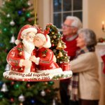 Personalised Christmas Couple Growing Old Together Acrylic Ornament with Names Home Decor Christmas Gift for Grandma Grandpa