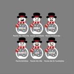 Addobbo natalizio personalizzato in legno a forma di pupazzo di neve con luce LED e nome regalo ideale per Natale per bambini e famiglia