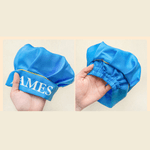 Personalised Christmas Wreath Cartoon Animals Kid Apron Chef Hat Set with Name Christmas Children's Day Birthday Gift for Boys Girls