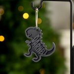 Personalised 3D-Printed Dinosaur Multicolor Hanging Ornament with Name Christmas Birthday Gift for Kids