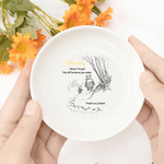 Personalized Classic Winnie the Pooh Ceramic Trinket Jewelry Tray with Name and Heartfelt Message Appreciation Christmas Gift for Mom Teacher