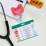 Personalised Human Organs Pills Anesthesia Machine Retractable Shaker Badge Reel with Name and Buddy Appreciation Nurse Week Gift for Nurse Doctor