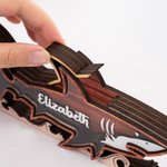 Personalised Wooden Shark Shape Storage Box with Name Birthday Summer Travel Gift for Ocean Lovers Shark Lovers