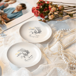 Personalized Classic Winnie the Pooh Ceramic Trinket Jewelry Tray with Name and Heartfelt Message Appreciation Christmas Gift for Mom Teacher