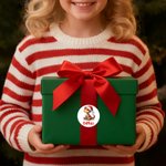 Personalized Cute Dinosaur Design Waterproof Stickers Labels with Name Gift Decor Christmas Party Favors for Boys Girls Kids