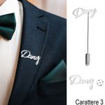Spilla personalizzata con monogramma e iniziale elegante regalo ideale per compleanni matrimonio e anniversari per uomini