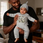 Personalisierte gerade rechtzeitig für die Jagd Saison 100% Baumwolle Baby Strampler Hut Set mit Namen Outdoor-Aktivität Outfit Jagd Saison Geschenk für Neugeborene Babys