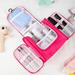 Personalized Cute Bathtub Cartoon Animal Portable Toiletry Bag with Name Mirror and Handle Travel Accessory Christmas Birthday Gift for Kids