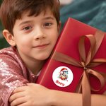 Personalized Cute Dinosaur Design Waterproof Stickers Labels with Name Gift Decor Christmas Party Favors for Boys Girls Kids