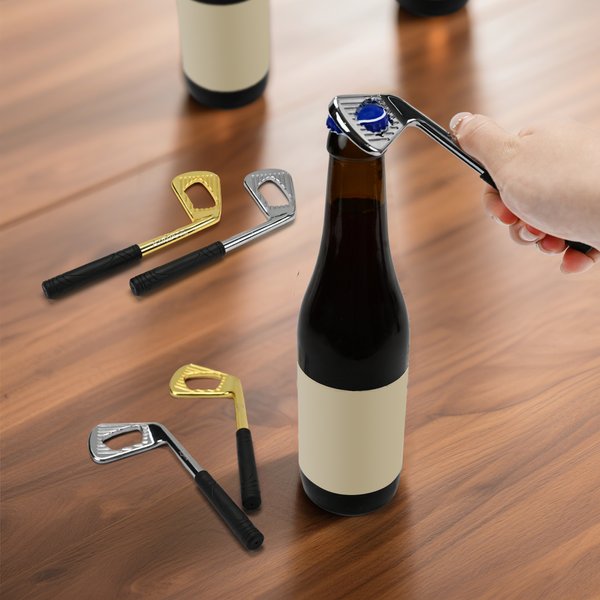 Personalisierter Golfschläger Design Flaschenöffner mit Namensgravur Grillparty Mitbringsel Geburstag Einweihung Geschenk für Bierliebhaber