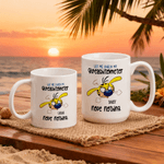 Personalized Yellow-Spotted Leopard Marsupilami 11 oz 15 oz Ceramic Mug with Name Christmas Gift for Friends  | Callie × Marsupilami®