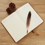 Taccuino di caccia personalizzato in pelle di animali selvatici con testo di registrazione Accessorio per compleanno e anniversario dei cacciatori.