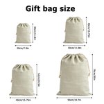 Nube de palabras personalizada con iniciales Bolsa de regalo grande con cordón y nombre Uso diario Vacaciones Navidad Regalo para la familia Amigos