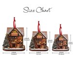 Personalized Wooden Christmas Tree Bookstore Ornament with Name and Year Library Decoration Christmas Gift for Bookworms Book Lovers