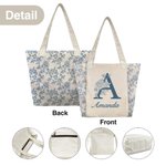 Personalized Toile De Jouy Initial Yoga Mat Tote Bag with Name Yoga Accessories Travel Birthday Christmas Gift for Women Yoga Lovers