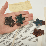 Clip marcapáginas magnético de cuero de PU personalizado con estrella y nombre grabado Regalo de vuelta al cole para los amantes de los libros Ratones de biblioteca