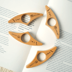 Personalized Minimalist Book Olive Branch Wooden Book Page Holder with Engraved Initial and Date Christmas Birthday Gift for Bookworms Couples