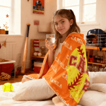 Personalized Balls Design Soft Hooded Blanket with Name and Number Team Birthday Christmas Gift for Sports Lovers