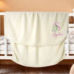 Personalized Classic Winnie the Pooh Initial Soft Cotton Baby Blanket with Embroidered Name Baby Shower Birthday Gift for Newborns Babies