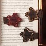 Clip marcapáginas magnético de cuero de PU personalizado con estrella y nombre grabado Regalo de vuelta al cole para los amantes de los libros Ratones de biblioteca
