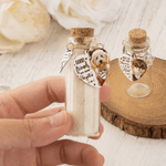 Personalized Photo Heart Shape Tag Pet Hair Storage Bottle with Name Sympathy Memorial Gift for Loss of Pet