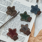 Clip marcapáginas magnético de cuero de PU personalizado con estrella y nombre grabado Regalo de vuelta al cole para los amantes de los libros Ratones de biblioteca