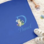 Personalized Classic Winnie the Pooh Initial Soft Cotton Baby Blanket with Embroidered Name Baby Shower Birthday Gift for Newborns Babies
