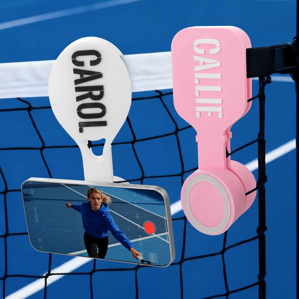 Gepersonaliseerde Multicolor 3D-gedrukte magnetische Pickball Tennis mobiele telefoon haak met tekst Sport accessoires Gift voor Pickleball tennissers