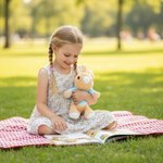 Personalised Bunny Rabbit Plush Pencil Bag with Embroidered Name School Stationery Christmas Back to School Birthday Gift for Kids