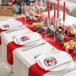 Tovagliolo di Natale in 100% cotone con nome decorazione da tavola regalo di Natale per bambini famiglia e amici