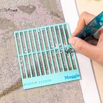 Personalisierte Multicolor Diamant Malerei Lineal mit Namen Geburtstag Weihnachten Geschenk für Diamant-Malerei DIY Liebhaber