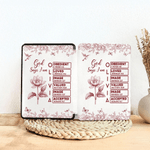 Personalized Toile De Jouy Birth Flower Bible Chapter Name Kindle Case for Multiple Models Christmas  Birthday Gift for Book Lover Bookworm