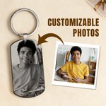 Personalised Heartfelt Reminder Photo Keychain Bag Tag with Name and Text Birthday Christmas Gift for Family Friends