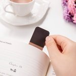 Marque-page magnétique en cuir PU avec nom et initiales Cadeau d'anniversaire pour les amoureux du livre