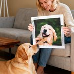 Personalized 5D Photo DIY Diamond Painting Kit Room Decor Christmas Birthday Anniversary Gift for Family Friends Couple Pet Lover