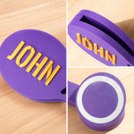 Personalized Multicolour 3D-Printed Magnetic Pickball Tennis Mobile Phone Hook with Text Sport Accessories Gift for Pickleball Tennis Players