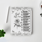 Henkilökohtainen Toile De Jouy Syntymä Kukka Butterfly Raamattu Luku Nimi Pad asia Suojapeite iPad Päivittäinen käyttö Joulu Syntymäpäivä Lahja naisille